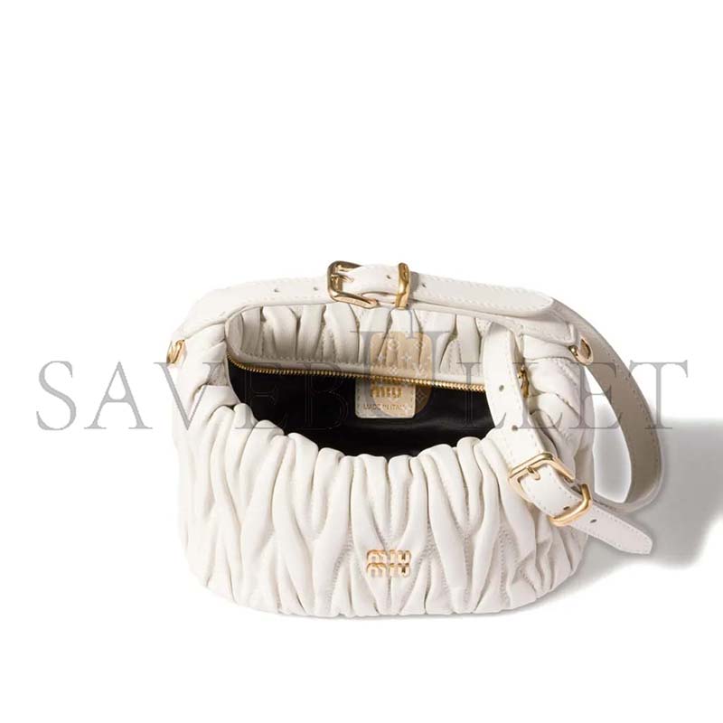 M1v M1v QUILTED NAPPA LEATHER POUCH 5NE026 (15*8.5*8cm)